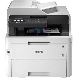 brother color mfc-l3750cdw all-in-one digital wireless laser printer – print copy scan fax – 24 ppm, 600 x 2400 dpi, auto 2-sided printing, 50-sheet adf, 3.7″ tft touchscreen lcd, ethernet, broage