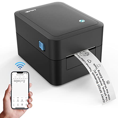 iDPRT Bluetooth Label Printer - 2022 Ultra Fast Thermal Label Printer with APP, Wireless Label Maker for 1"-3.15" Width Barcode, Address, Mailing, Filling etc, Support Windows, Mac, iOS& Android