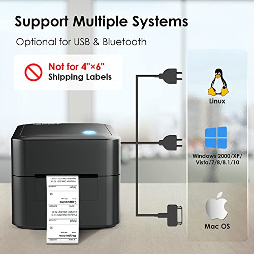 iDPRT Bluetooth Label Printer - 2022 Ultra Fast Thermal Label Printer with APP, Wireless Label Maker for 1"-3.15" Width Barcode, Address, Mailing, Filling etc, Support Windows, Mac, iOS& Android