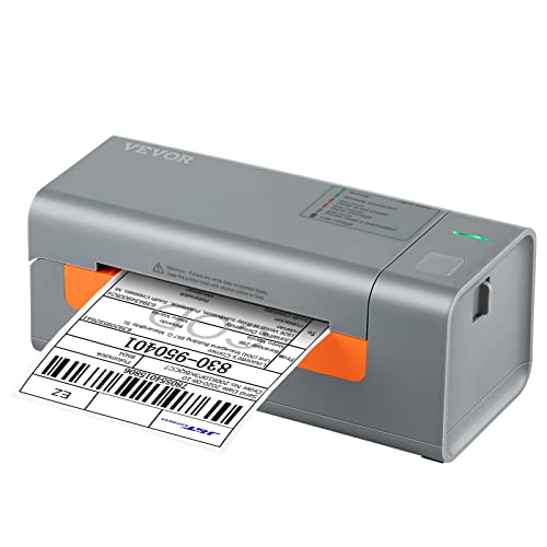 VEVOR Bluetooth Thermal Label Printer, Wireless Shipping Label Printer w/Automatic Label Recognition, Support Windows/MacOS/Linux/Chromebook/Android/iOS, Compatible with USPS, Amazon, Ebay, Etsy, etc