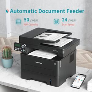 Pantum Wireless All-in-One Multifunction Laser Printer M7102DW, Print Copy Scan, (Monochrome) Black and White Only, Mobile Printing and Duplex Printing with 50-Sheet ADF, High Speed 35 PPM