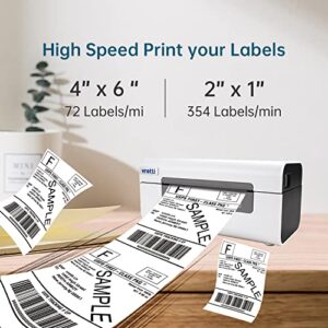 vretti Thermal Label Printer, Thermal Shipping Label Printer, 4x6 Label Printer for Shipping Packages & Small Business, 152mm/s Barcode Label Printer Compatible with USPS UPS Amazon Ebay