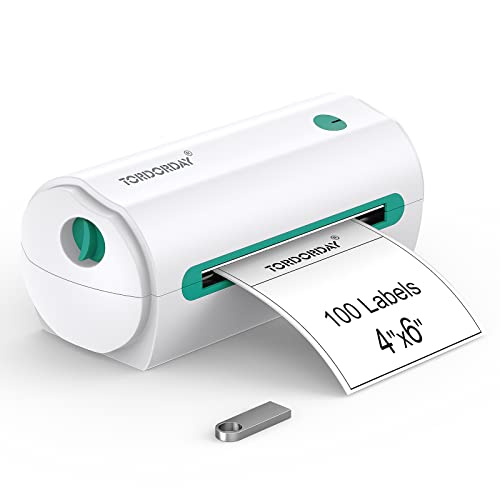 ALFUHEIM Thermal Label Printer TDD 4x6 Thermal Shipping Label Printer for Shipping Packages Small Business, Compatible with USPS, UPS, FedEx, Shopify, Amazon, Ebay, Supports Windows, Mac OS