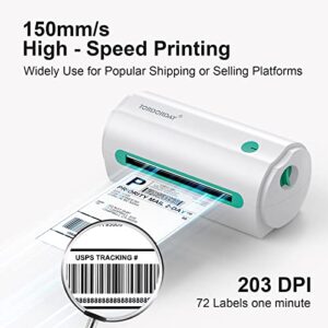 ALFUHEIM Thermal Label Printer TDD 4x6 Thermal Shipping Label Printer for Shipping Packages Small Business, Compatible with USPS, UPS, FedEx, Shopify, Amazon, Ebay, Supports Windows, Mac OS