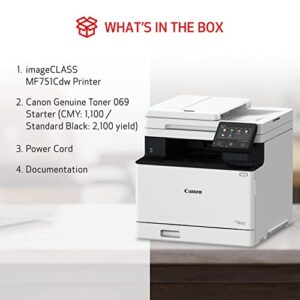 Canon Color imageCLASS MF751Cdw - Multifunction, Duplex, Wireless, Mobile-Ready Laser Printer with 3 Year Limited Warranty