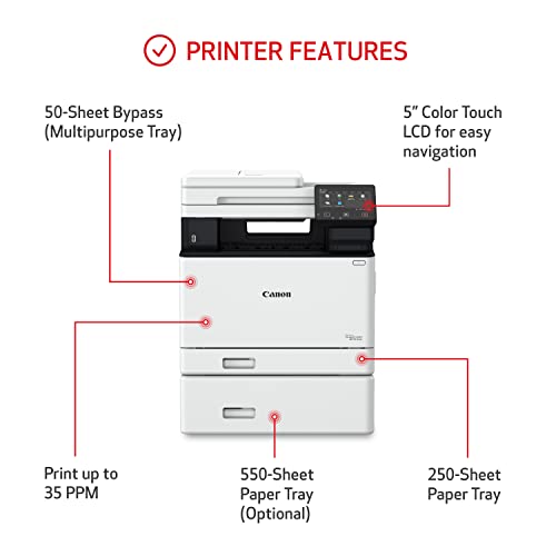 Canon Color imageCLASS MF751Cdw - Multifunction, Duplex, Wireless, Mobile-Ready Laser Printer with 3 Year Limited Warranty