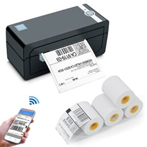 bluetooth label printer & 4 roll thermal labels