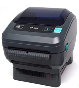 zebra zp450 network edition (zp 450) label thermal bar code printer | usb and ethernet connectivity 203 dpi resolution | made for ups worldship | includes jetset label software