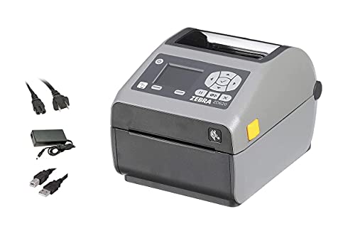 ZTech Zebra ZD620 Barcode and Shipping Label Printer, Direct Thermal, USB – Ethernet – WiFi - Bluetooth Interfaces, 4 Inch, Power Supply Included (Renewed)