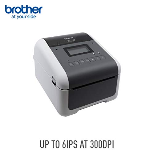 Brother TD-4550DNWB Desktop Direct Thermal Printer - Monochrome - Label Print - Ethernet - USB - Serial - Bluetooth