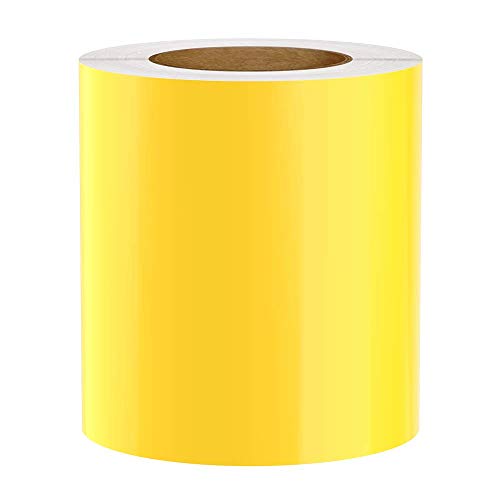 Premium Vinyl Label Tape for DuraLabel 9000 / Kodiak, LabelTac 9, VnM 8, SafetyPro 9G and Viscom ProMax 9, Yellow, 6" x 150'