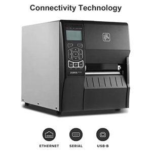 Zebra ZT230 Thermal Transfer and Direct Thermal Industrial Label Printer with Ethernet, Serial, USB Connectivity - 4" Print Width, 203 DPI, 6 IPS, Monochrome Barcode - ZT23042-T, JTTANDS