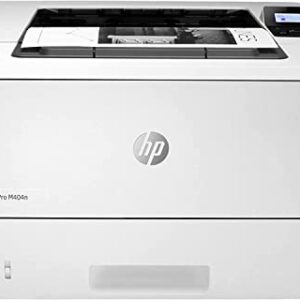 HP Laserjet Pro M404n Single-Function Wired Monochrome Laser Printer, White - Print only - 40 ppm, 4800 x 600 dpi, 256MB Memory, 8.5 x 14, Ethernet, Cbmou Printer_Cable