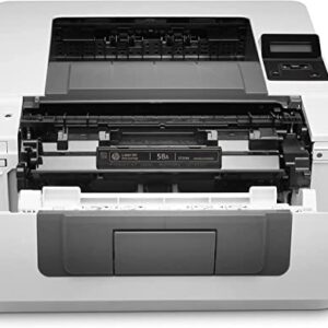 HP Laserjet Pro M404n Single-Function Wired Monochrome Laser Printer, White - Print only - 40 ppm, 4800 x 600 dpi, 256MB Memory, 8.5 x 14, Ethernet, Cbmou Printer_Cable