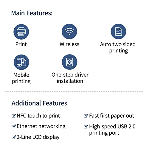 Pantum Monochrome Laser Printer Black and White Laser Printer Wireless Small Computer Printer with Auto Duplex 2-Sided Printer Home Use with Mobile Printing and School Student, 30ppm P3012DW