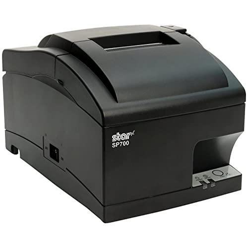 Star Micronics SP742ME Ethernet Monochrome Impact Kitchen Receipt Printer for Restaurant Order Coupo and Tickets, Gray - Compatible with Square and Clover, Auto Cutter, Internal Power Supply - JTTANDS