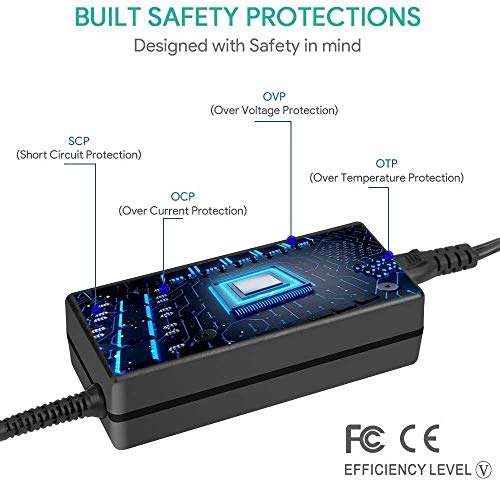 HKY 24v (3-pin) Ac Dc Adapter Compatible with Epson POS Thermal POS ReadyPrint Thermal Receipt Printer (C31CD52062) Replacement Switching Power Supply Cord Charger