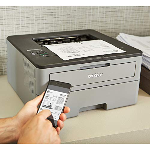 Brother Compact HL-L2350DWB Print Only Wireless Monochrome Laser Printer for Business Office, Auto Duplex Printing, 250-sheet Capacity, Amazon Dash Replenishment Ready, Tillsiy USB Printer Cable