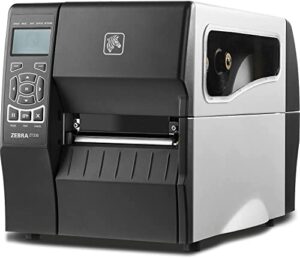 zebra zt230 300 dpi thermal transfer and direct thermal industrial label printer – ethernet, serial and usb connectivity – 4″ print width, 6 ips – zt23043-t01200fz, jttands printer_cable
