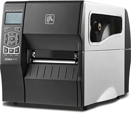 ZEBRA ZT230 300 dpi Thermal Transfer and Direct Thermal Industrial Label Printer - Ethernet, Serial and USB Connectivity - 4" Print Width, 6 IPS - ZT23043-T01200FZ, JTTANDS Printer_Cable