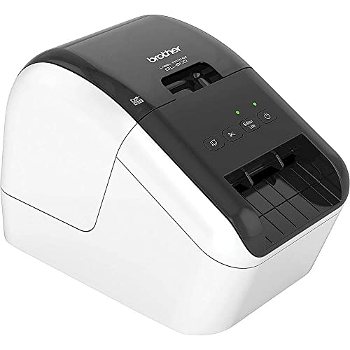 Brother QL-800 High-Speed Professional Label Printer with Wired USB Connectivity - 2.4" Wide, 300 x 300 dpi, 93 Labels Per Minute, Automatic Cutter, Black and Red Printing, Postage and Barcode Printer