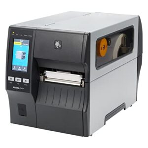 ZEBRA ZT411 Thermal Transfer and Direct Thermal Industrial Printer, Gray - USB 2.0, Serial, Ethernet, Bluetooth 4.1 Connectivity, 4-Inch Max Print Width, 203 DPI, Monochrome Barcode Label - JTTANDS