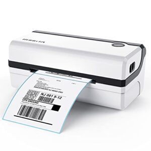 rongta high speed 4×6 shipping label printer commercial thermal postage barcode printers compatible with windows & mac for office home ebay, amazon, fedex, shopify, rp420 white