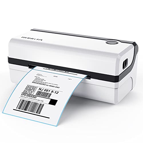 Rongta High Speed 4x6 Shipping Label Printer Commercial Thermal Postage Barcode Printers Compatible with Windows & MAC for Office Home Ebay, Amazon, FedEx, Shopify, RP420 White