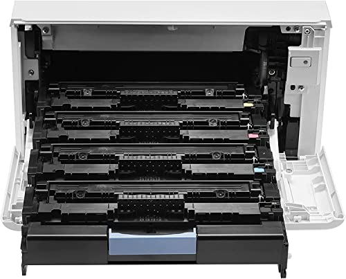 HP Laserjet Pro M479fdw All-in-One Wireless Color Laser Printer, White - Print Scan Copy Fax - 28 ppm, 600x600 dpi, 50-Sheet ADF, Auto Duplex Printing, Ethernet, Cbmou Printer＿Cable