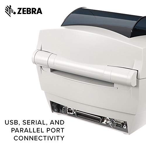 ZEBRA GC420d Direct Thermal Desktop Printer Print Width of 4 in USB Serial and Parallel Port Connectivity GC420-200510-000