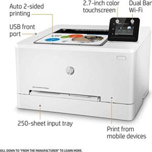 HP LaserJet Pro M254dw Wireless Color Laser Printer, Works with Alexa (T6B60A)