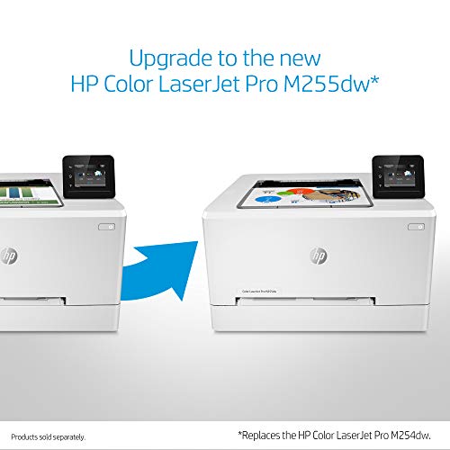 HP LaserJet Pro M254dw Wireless Color Laser Printer, Works with Alexa (T6B60A)