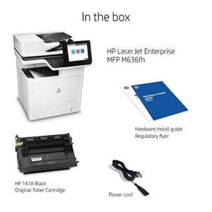 HP LaserJet Enterprise MFP M636fh Monochrome All-in-One Printer with built-in Ethernet & 2-sided printing (7PT00A)