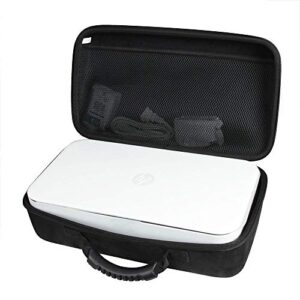 hermitshell travel case for hp tango/tango terra/tango x smart home printer 2ry54a / 3dp64a (black)
