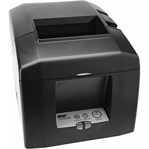 Star Micronics TSP654II (TSP650II Series) Ethernet Thermal Receipt Printer, Black - Ethernet Connectivity, 11.8 IPS, 203 dpi, 3.15" Max Print Width, Auto Cutter - YKGAV