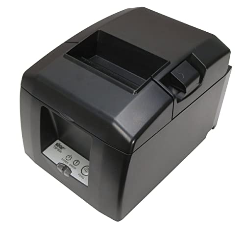 Star Micronics TSP654II (TSP650II Series) Ethernet Thermal Receipt Printer, Black - Ethernet Connectivity, 11.8 IPS, 203 dpi, 3.15" Max Print Width, Auto Cutter - YKGAV