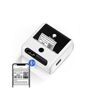 phomemo m200 label printer – computer bluetooth thermal label maker with tape,for android ios windows mac os,for shipping,labeling,qr code,for small business(type-c charger)-white