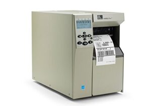 zebra 102-801-00200 105sl plus desktop thermal transfer label printer, 203 dpi, serial/par/usb , monochrome, 15.5″ h x 10.31″ w x 20.38″ d, with rewind and peeler