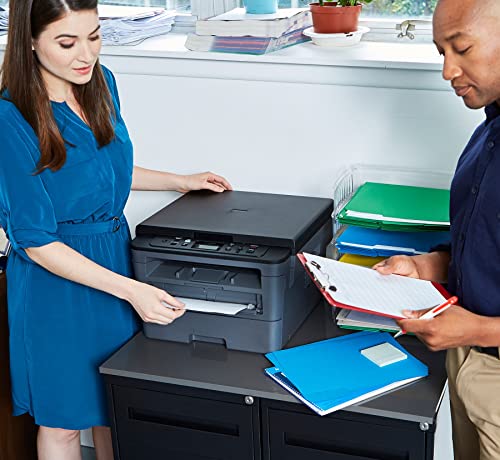 Brother HL-L2390DW Compact Monochrome All-in-One Laser Printer, Print Scan Copy, Auto 2-Sided Printing, 2400 x 600 dpi, 32 ppm, 250 Sheets, Compatible with Alexa, Bundle with JAWFOAL Printer Cable