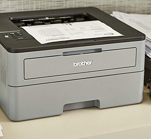 Brother Compact Monochrome Laser Printer, HL-L2350DW Wireless Printing, Duplex Two-Sided Printing, Business Office Bundle, Amazon Dash Replenishment Ready, BROAGE 6Ft USB Printer Cable