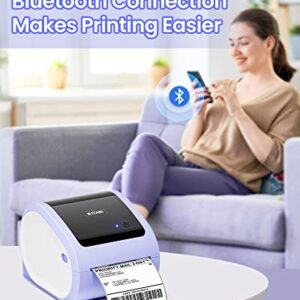 Bluetooth Shipping Label Printer 4X6 - Wireless Thermal Label Printer for Shipping Packages & Small Business - Thermal Shipping Label Printer Support with Phone, Compatible with Etsy , Shopify, UPS