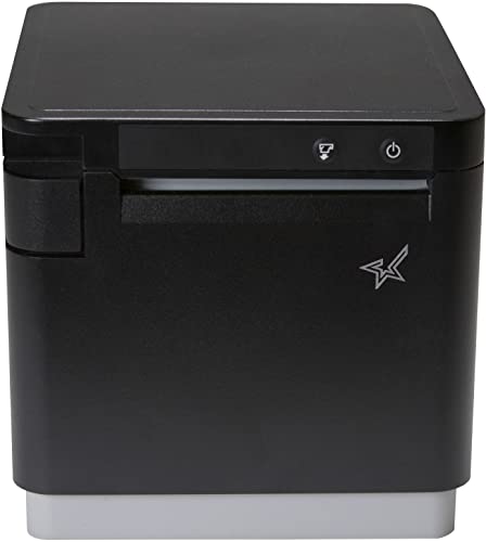 Star Micronics mC-Print3 3-inch, Ethernet (LAN), USB, Lightning Thermal POS Printer with CloudPRNT, Peripheral Hub, Cutter, and External Power Supply - Black