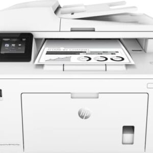 HP Laserjet Pro MFP M227fdw Wireless Monochrome All-in-One Laser Printer, Mobile Print&Copy&Scan&Fax, 1200x1200 dpi, 30ppm, Auto Duplex Print, 2.7" Color TS, Wi-Fi, Ethernet, Lanbertent Printer Cable