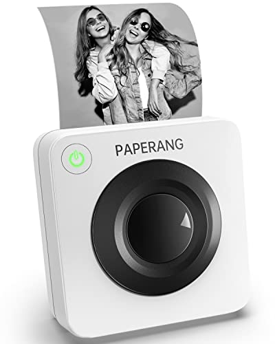 paperang P3 Portable Printer, 300 DPI Thermal Label Printer, Wireless Bluetooth Printer, Supports 3-Inch (80mm) Inkless Printing for Labels, Stickers, Images, QR Codes, and More - White