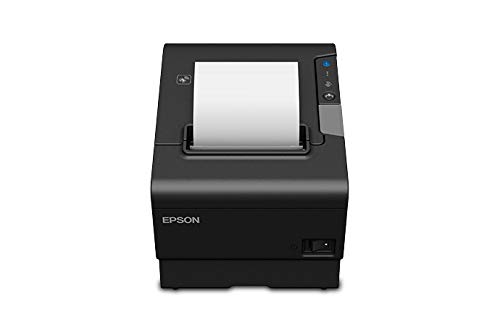 Epson C31CE94731 Epson, TM-T88VI-I, Intelligent Thermal Receipt Printer, Ethernet, Serial and USB Interfaces, Epson Black, Includes Adapter V