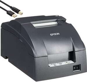 epson tm-u220b dot matrix compact pos impact receipt and kitchen label printer – usb, ethernet and dk port connectivity – print speeds up to 6.0 lps, 4 lines per second, auto-cutter, daodyang