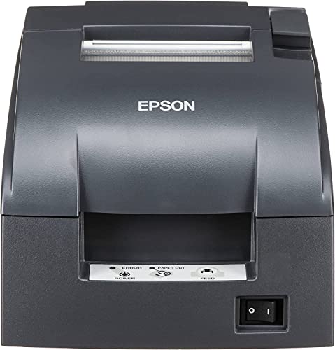 Epson TM-U220B Dot Matrix Compact POS Impact Receipt and Kitchen Label Printer - USB, Ethernet and DK Port Connectivity - Print Speeds up to 6.0 lps, 4 Lines Per Second, Auto-Cutter, DAODYANG