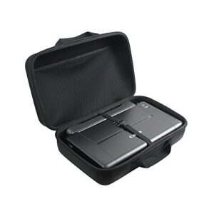adada hard travel case fits canon pixma tr150 / ip110 wireless mobile printer with battery attached