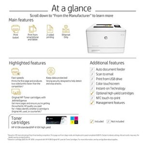 HP LaserJet Pro M452dn Color Laser Printer with Built-in Ethernet & Double-Sided Printing, Amazon Dash replenishment ready (CF389A)