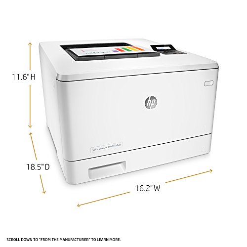 HP LaserJet Pro M452dn Color Laser Printer with Built-in Ethernet & Double-Sided Printing, Amazon Dash replenishment ready (CF389A)